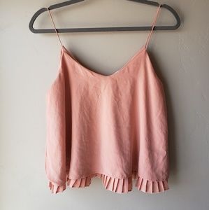 Paper Crane Camisole Crop Top - Pink